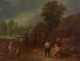 A Rustic Scene by in the manner of Theobald Michau, Oil on panel, offered Mar 2016