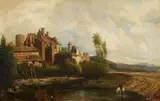 Constance Amélie Danvin, A Landscape, Oil on canvas