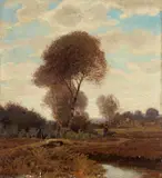 Hans am Ende, Landscape with Peasant Girls