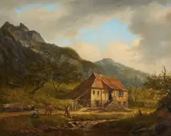 Carl Morgenstern, The House by Königstein Oil Mill, Oil on canvas