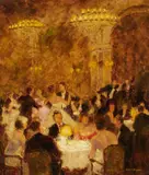At the Ball by Otto Eduard Pippel, Oil on hardboard, sold Mar 2016