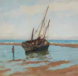 Alfred Zoff, On De Panna Beach