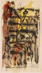 Untitled (Häuser) by Fritz Winter, 1928, Watercolour and India ink on paper. Approx, offered Nov 2015