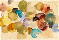 Untitled by Ernst Wilhelm Nay, 1961, Watercolour on textured watercolour paper, sold Nov 2015