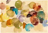Untitled by Ernst Wilhelm Nay, 1961, Watercolour on textured watercolour paper, sold Nov 2015