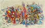 Heinz Trökes, Landschaft mit Früchten