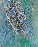 Jacques Germain, Untitled, 1962, Oil on canvas