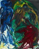 Jacqueline de Jong, Une blague monstrueuse, 1962, Oil on canvas
