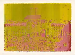 München by Dieter Roth, 1971, Silkscreen in colour on cardboard, sold Nov 2015