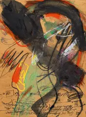 Untitled by Walter Stöhrer, 1982, Mixed media on fibreboard, offered Nov 2015
