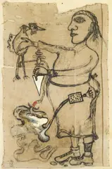 Macréau, Untitled, 1992, Mixed media on linen on panel
