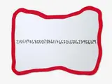 Michelangelo Pistoletto, Frattali (rosso), 1999/2000, Acrylic and felt tip pen on mirror. Approx