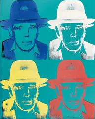 Joseph Beuys by Andy Warhol, 1980/1983, Colour silkscreen on Lenox museum board, sold Nov 2015