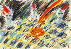Salomé, Drei Nornen, 1984, Mixed media on paper