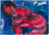Luciano Castelli, Untitled, 1986, Mixed media on two papers attached to one another