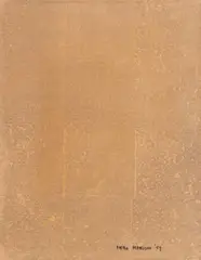Piero Manzoni, Impronta sughero (Effects of matter), 1959, Cork print on velour paper, mounted to panel
