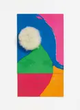 Martial Raysse, Untitled, Collage: fake fur, colour silkscreen, cardboard. Approx