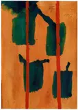 Günther Förg, Untitled, 1996, Gouache on cardboard