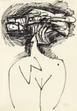 Antonio Saura Atarés, Untitled (Weibliche Figurenskizze)