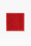 Tableau Clous by Bernard Aubertin, 1970, Nägel auf Holz, rot bemalt, sold Nov 2015