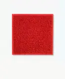 Tableau Clous by Bernard Aubertin, 1969, Nägel auf Holz, rot bemalt, sold Nov 2015