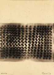 Untitled by Otto Piene, 1959, Smoke drawing on card, sold Nov 2015