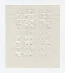 Oskar Holweck, Untitled, 1972, Relief with torn paper on card support