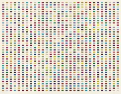 1260 Farben by Gerhard Richter, 1974, Colour offset on cardboard, sold Nov 2015