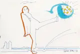 Sigmar Polke, Untitled, 1998, Ink and felt-tip pen on paper