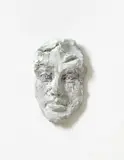 Kopfmaske by Stephan Balkenhol, 2008, Bronze with whitish-green patina. Approx, offered Nov 2015