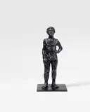 Stephan Balkenhol, Nackter Mann, 1999, Bronze with black patina on metal plinth. Overall height approx