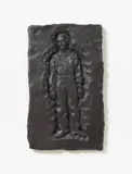 Untitled (Schmerztransformationen) by Stephan Balkenhol, 2003/2004, Bronze relief with brown patina, offered Nov 2015
