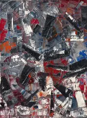 Jean Paul Riopelle, Éole, 1956, Oil on canvas