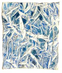 Simon Hantaï, Untitled (Pliage), 1971, Watercolour on folded canvas. Approx