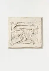 Les blanc by Bram Bogart, 1960, Mixed media on canvas, sold Nov 2015