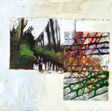 Markus Lüpertz, Landschaft, 1997, Mixed media on canvas