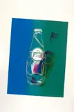 Andy Warhol, Perrier, Circa 1983, Colour silkscreen on cardboard