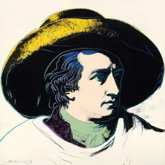 Goethe by Andy Warhol, 1982, Farbserigrafie auf Karton, sold Nov 2015