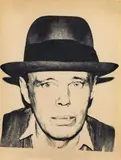 Andy Warhol, Joseph Beuys, 1980, Silkscreen with diamond dust on brown paper