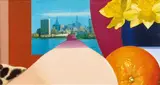 Tom Wesselmann, Bedroom Collage, 1974, Liquitex, fake fur and collage on canvas on panel