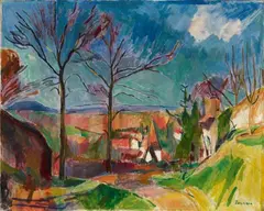 Hans Purrmann, Landschaft bei Beilstein, 1915, Oil on canvas