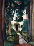 Alexander Kanoldt, Villa Edmond About, Zabern (Hauseingang)