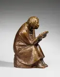 Der Buchleser (Lesender Mann im Wind) by Ernst Barlach, 1936, Bronze, sold Nov 2015