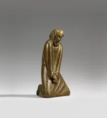 Ernst Barlach, Der Zweifler, 1930/1931, Bronze sculpture