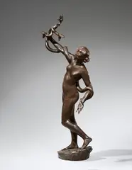 Schlangenbändigerin by Fritz Klimsch, Circa 1899, Bronze Height of figure, offered Nov 2015