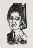 Max Beckmann, Frau mit Kerze