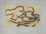 Georges Braque, Profil à la palette, 1953, Colour lithograph on wove paper with watermark "ARCHES"