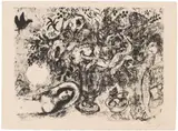 Marc Chagall, Nu aux fleurs, 1965, Lithograph on wove paper with watermark "Arches"