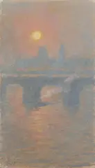 Emile Claus, London, Circa 1916/1917, Pastel crayon on firm wove paper