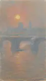 Emile Claus, London, Circa 1916/1917, Pastel crayon on firm wove paper